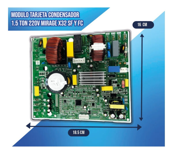 Modulo Tarjeta Condensador 1.5 Ton 220v Mirage X32 S/f Y F/c - Imagen 2