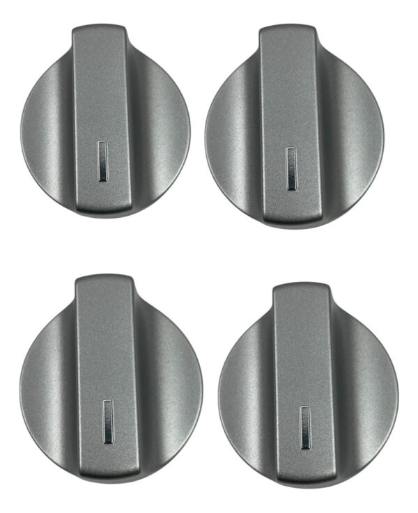 Kit 4 Perillas Estufa Whirlpool Gris W11125621 - Imagen 2