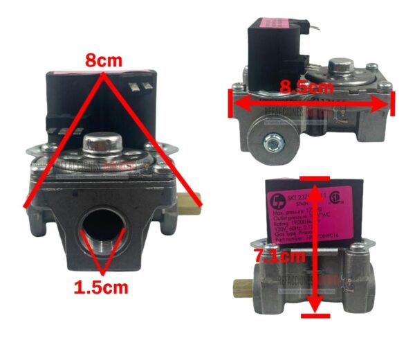 Válvula De Gas Lp Butano Para Secadora Mabe Easy Original - Imagen 3