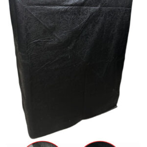 Funda Lavadora Afelpada Gruesa Reforzada 13kg A 22kg Negra