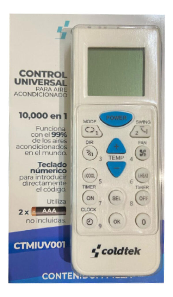 Control Universal Aire Acondicionado Minisplit 6000 Códigos - Imagen 3