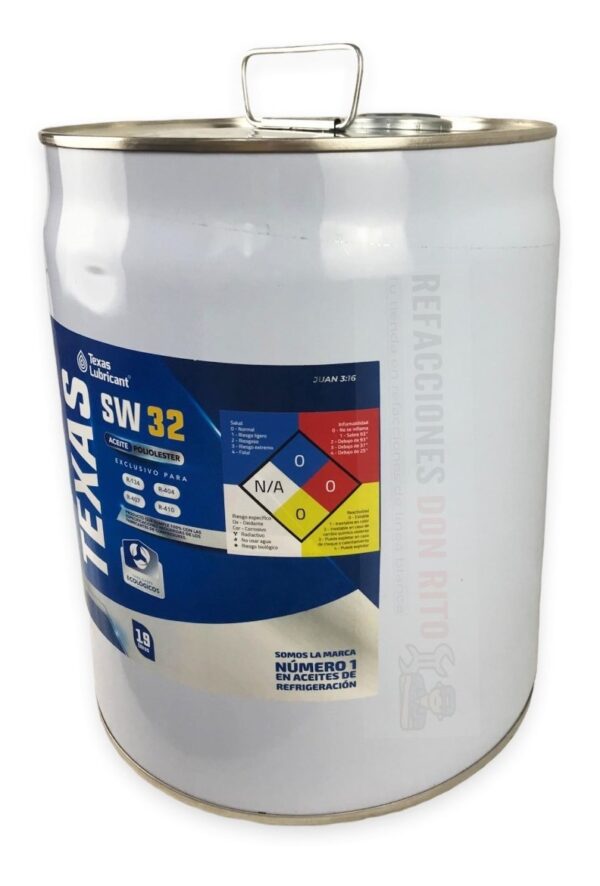 Aceite Poliolester Texas Sw 32 19 Litros Refrigeración - Imagen 2