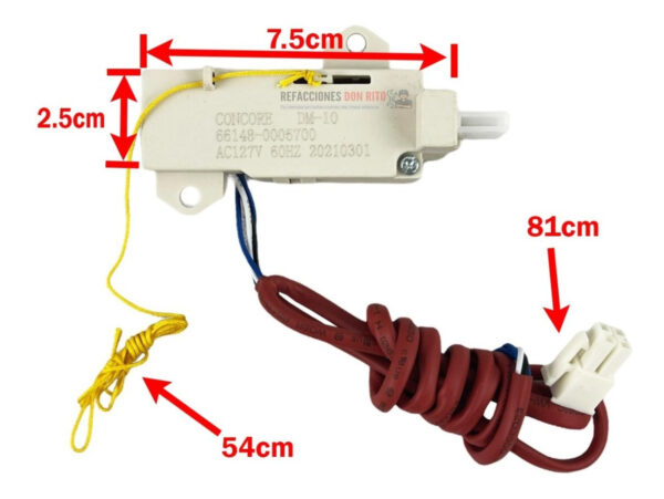 Switch De Puerta Lavadora Winia Daewoo Moderna 21 Kg - Imagen 4