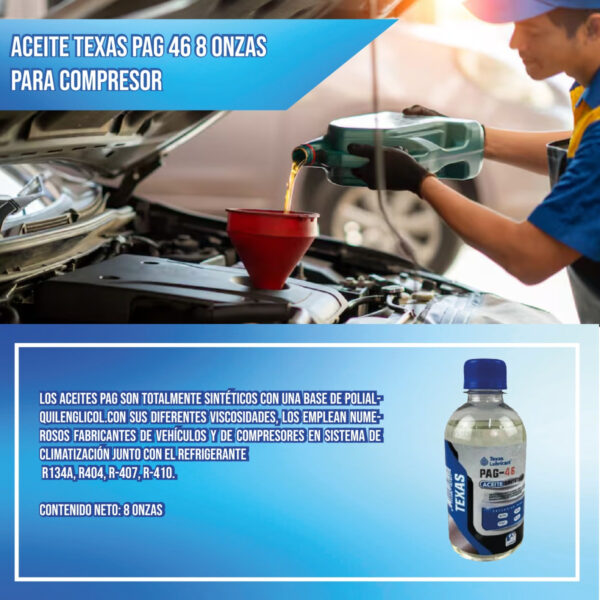 Aceite Texas Pag 46 8 Onzas Para Compresor - Imagen 3