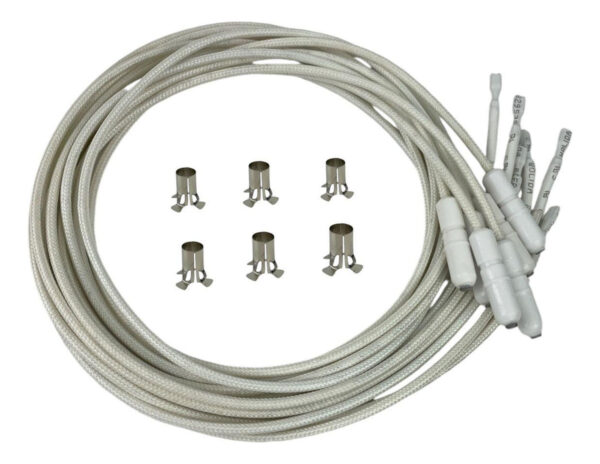 6 Bujias Con 6 Candados Para Estufa Acros Whirlpool Original - Imagen 2
