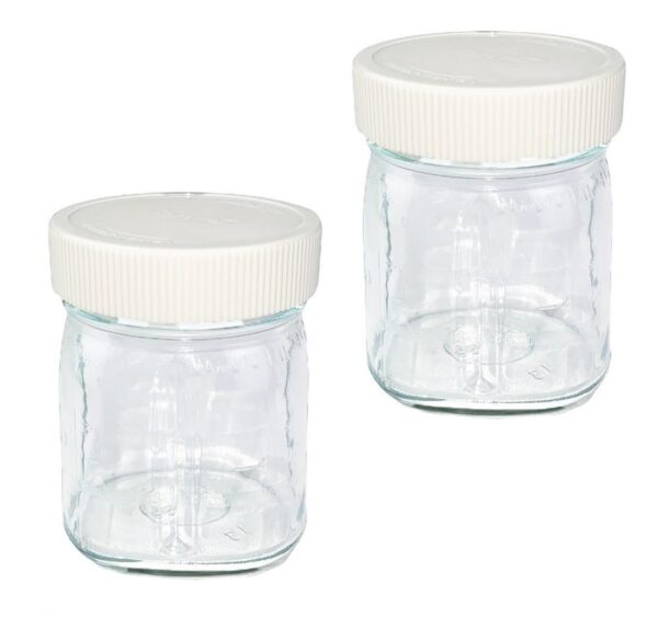 2 Mini Vasos De Cristal Papillero Salsero Aderezos - Imagen 3