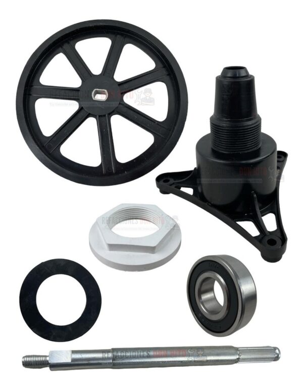 Kit Poste Flecha Balero Polea Sirve Lavadora Acros Redonda - Imagen 3