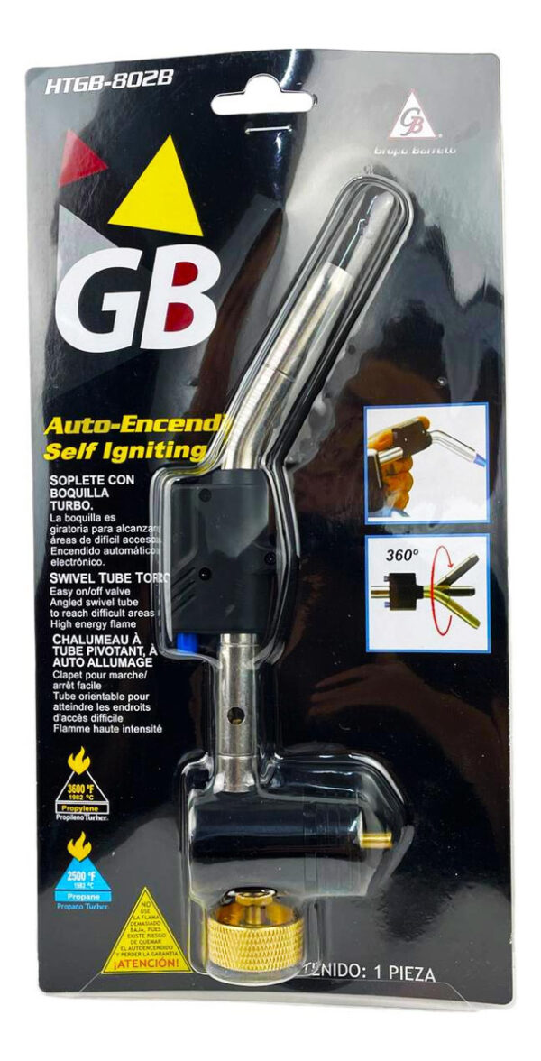 Kit Soplete Con Boquilla Y Gas Turner Para Soldar Refrigerac - Imagen 4