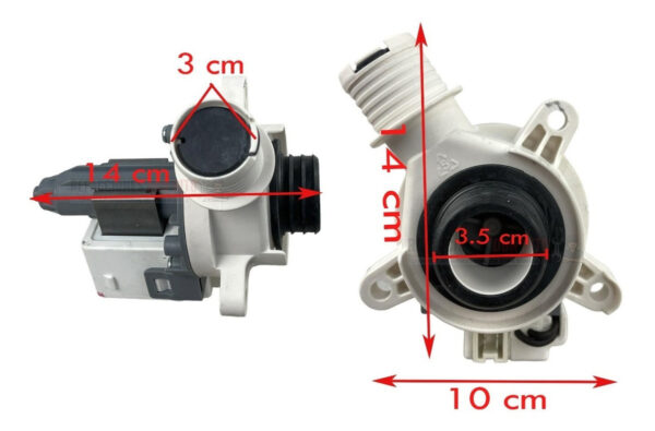 Bomba Electrica Lavadora Mabe Kraken 233d2106g002 - Imagen 5