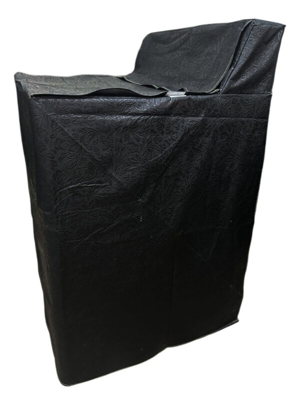 Funda Lavadora Afelpada Gruesa Reforzada 13kg A 22kg Negra - Imagen 4