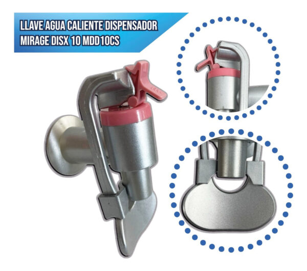 Llave Agua Caliente Dispensador Mirage Disx 10 Mdd10cs - Imagen 2