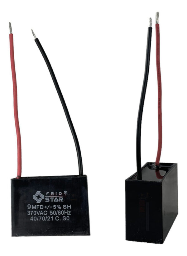 Capacitor Para Ventilador 9 Mfd 370 Vac Dos Cables - Imagen 3