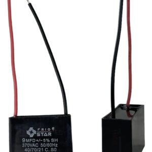 Capacitor Para Ventilador 9 Mfd 370 Vac Dos Cables