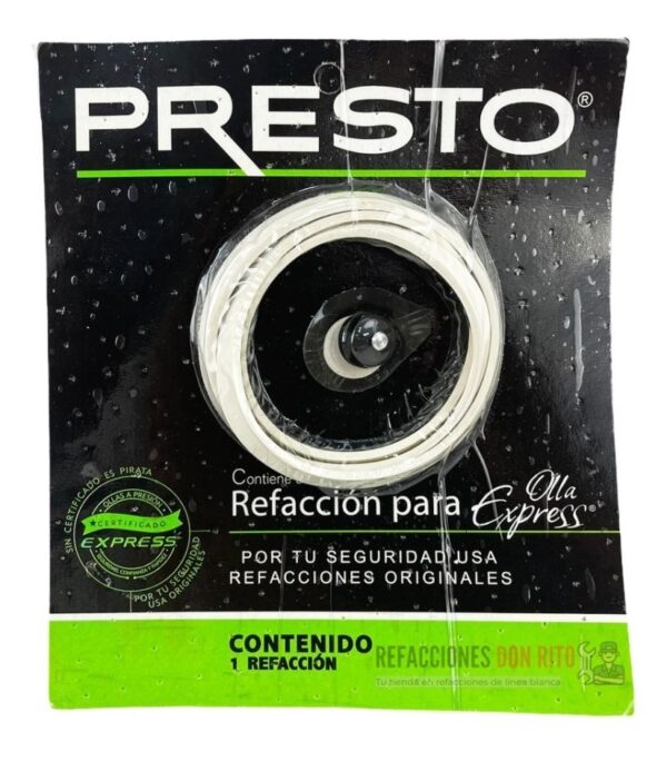 Empaque Y Válvula Para Olla Express Presto 4 Lts - Imagen 3