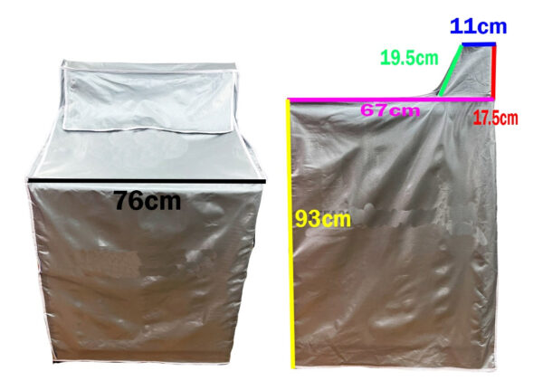 Funda Lavadora Afelpada Gruesa Reforzada 13kg A 22kg - Imagen 2