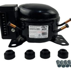 Compresor Alta Presión 12 O 24v Qdzh25g Sikelan R134a 1/12hp