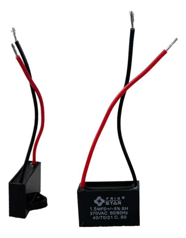 Capacitor Para Ventilador 1.5 Mfd 370 Vac Dos Cables - Imagen 2