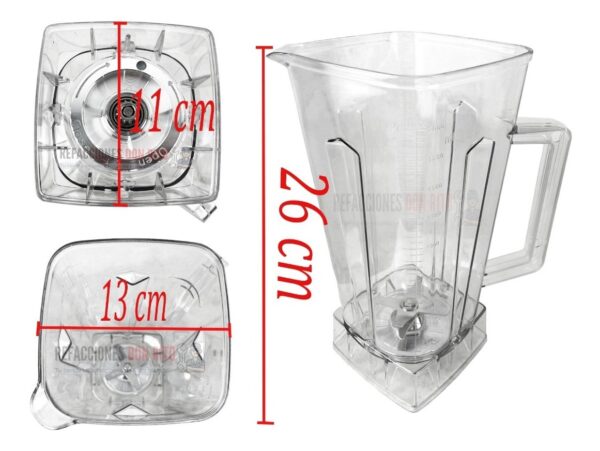 Vaso De Licuadora Con Aspas Compatible Con Vitamix Completo - Imagen 4