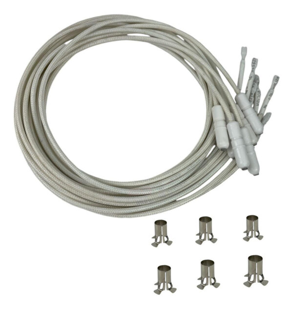 6 Bujias Con 6 Candados Para Estufa Acros Whirlpool Original
