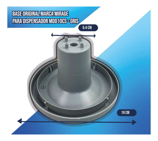 Base Original Marca Mirage Para Dispensador Mdd10cs - Gris - Imagen 2