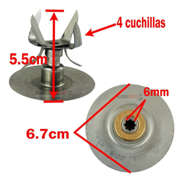 Kit Reparación Oster Cuchillas Aspas Oster Originales - Imagen 3