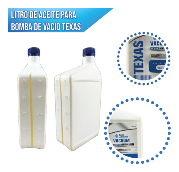 Litro De Aceite Para Bomba De Vacío Texas - Imagen 2
