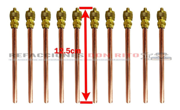Válvula De Servicio Pivote Para Refrigeración 1/4 50 Pzs - Imagen 4
