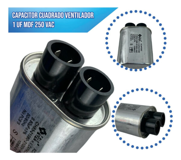 Capacitor Microondas Universal 0.8 Mf 2100v 4 Terminales - Imagen 3