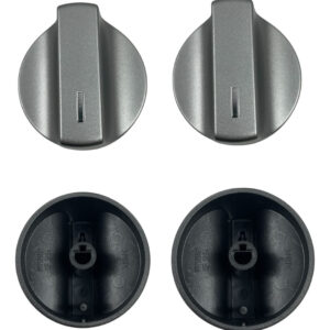 Kit 4 Perillas Estufa Whirlpool Gris W11125621