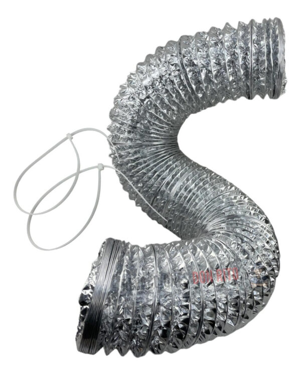 Ducto Flexible De 2.4m Aluminio 4puLG Secadoras O Campanas - Imagen 3