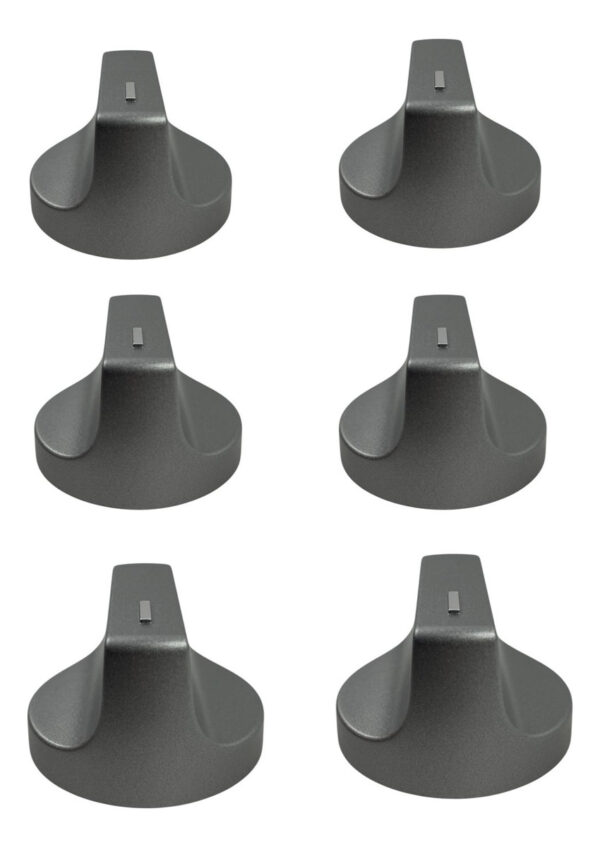 Kit 6 Perillas Estufa Whirlpool Gris W11125621 - Imagen 4