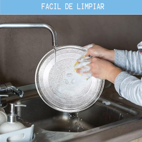 Plato D/cristal Para Microondas 31.5 Cm De Diámetro - Imagen 3