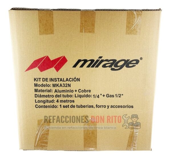 Kit Instalacion Mirage Para Minisplit 1/4 X 1/2 1 Y 1.5 Ton - Imagen 4