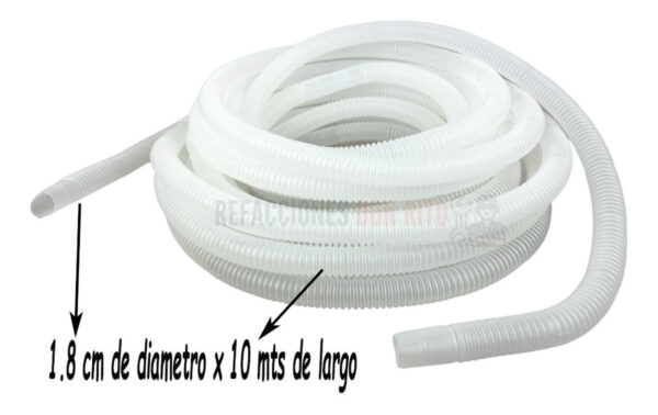 Manguera Desagüe Mini Split Universal 1.8 Cm Diam X 10 Mts - Imagen 3