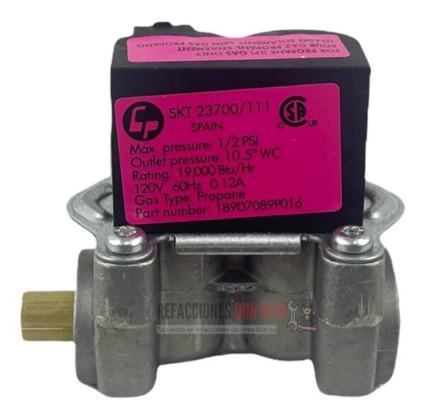 Válvula De Gas Lp Butano Para Secadora Mabe Easy Original - Imagen 5