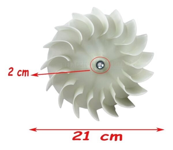 Turbina Secadora Mabe Original 212d1092g001 234d1593p001 - Imagen 7
