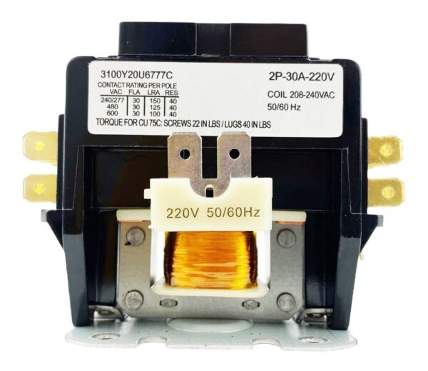 Contactor 2 Polos 220v 30a Resiste Hasta 40a - Imagen 4