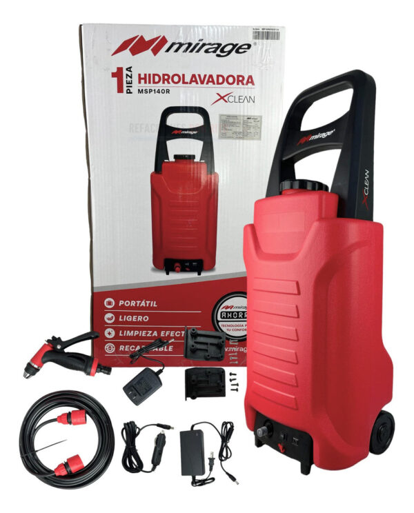 Hidrolavadora Portatil Mirage De 30lts Ligera Y Recargable - Imagen 5