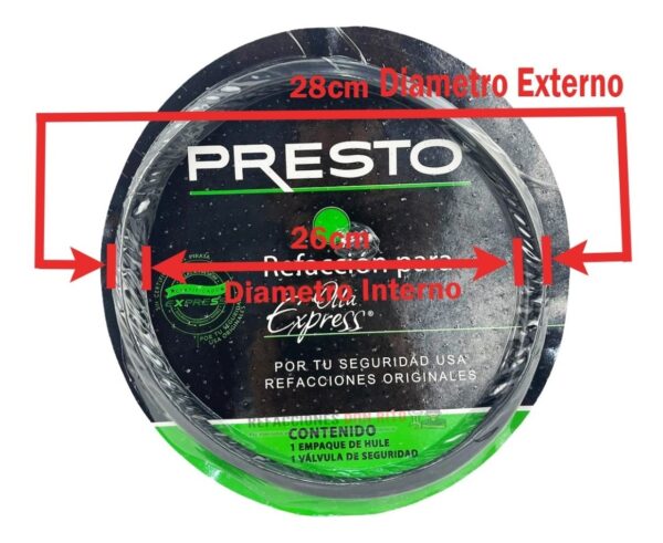 Empaque Para Olla Presto Moderno (premier) Negro - Imagen 3