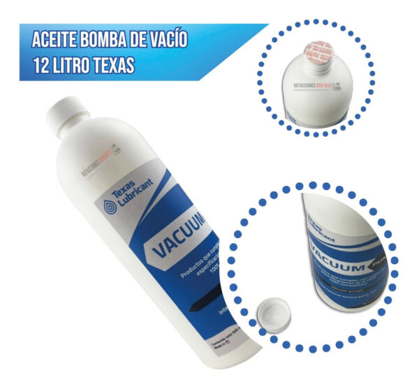 Aceite Bomba De Vacío 1/2 Litro Texas - Imagen 5
