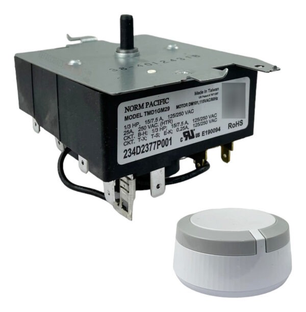 Timer Reloj Para Secadora Mabe Easy 234d2377p001 Con Perilla - Imagen 7