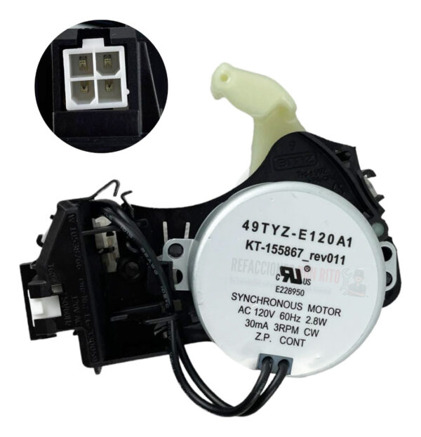Solonoide Actuador Lavadora Whirlpool Maytag 4 Pines Envio - Imagen 4