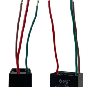 Capacitor 2 + 5 Uf Para Ventilador De Techo 3 Cables 370vac