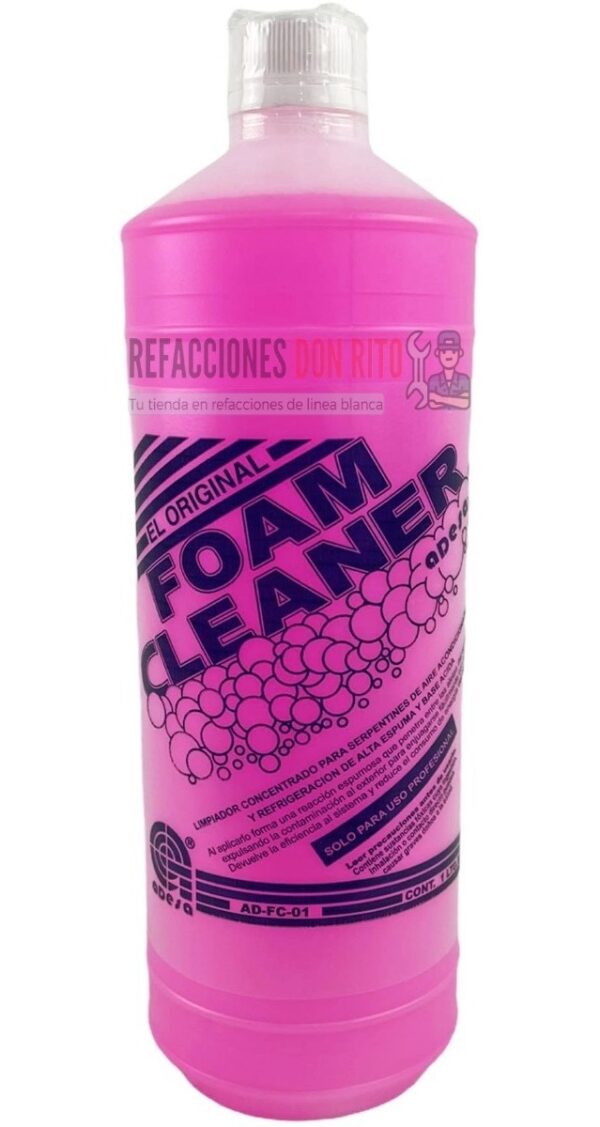 Foam Cleaner Rosa 1 Litro Limpia Serpentin Quita Sarro - Imagen 6