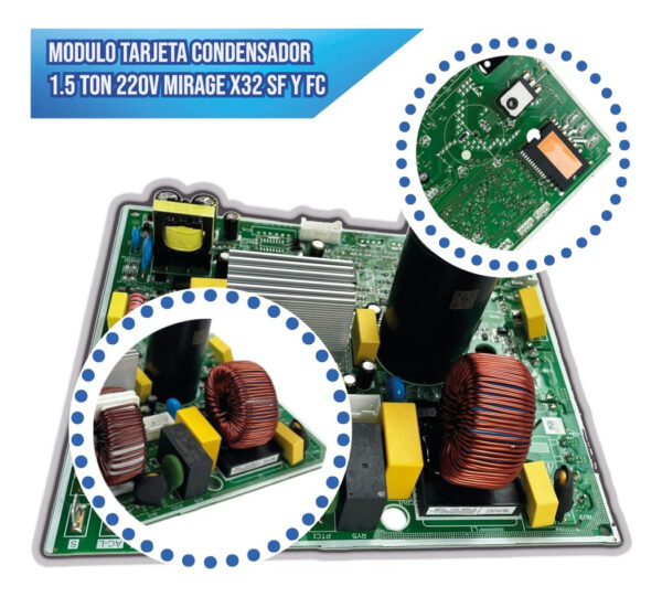 Modulo Tarjeta Condensador 1.5 Ton 220v Mirage X32 S/f Y F/c - Imagen 4