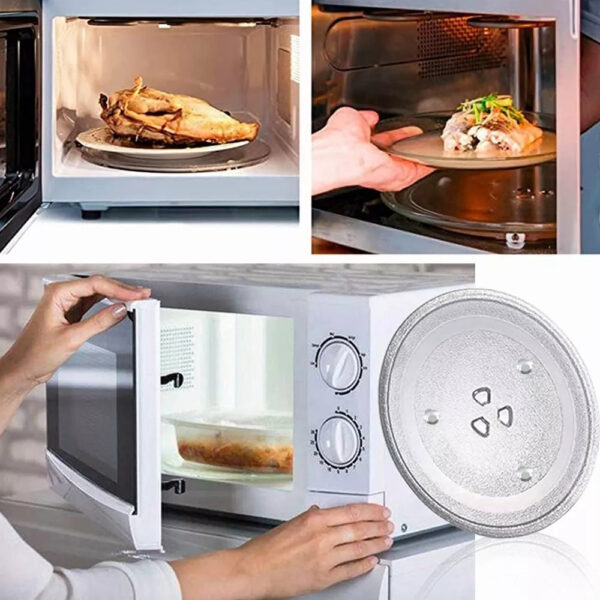 Plato D/cristal Para Microondas 27 Cm Diámetro - Imagen 5