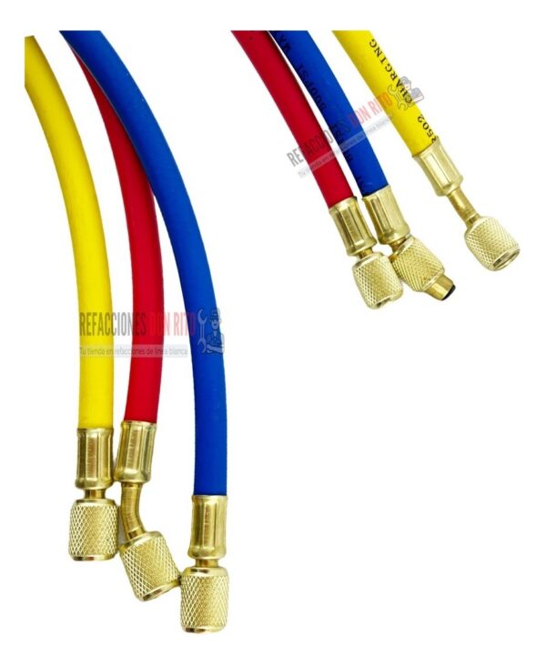 Juego De Mangueras Para Manómetros 60 Pulgadas R-134a R-22 - Imagen 3