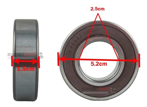 Balero Unidireccional Para Lavadora Westinghouse Frigidaire - Imagen 3