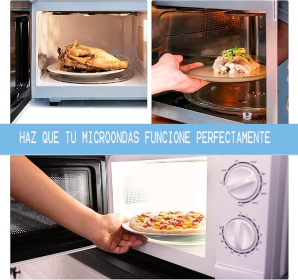 Plato D/cristal Para Microondas 31.5 Cm De Diámetro - Imagen 5