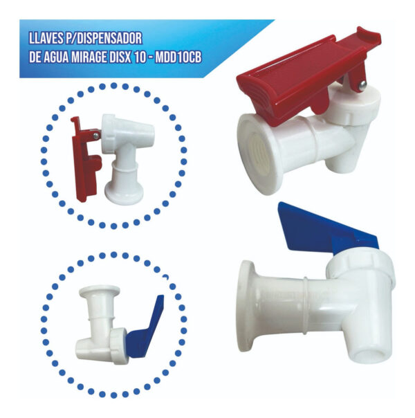 Llaves P/dispensador De Agua Mirage Disx 10 - Mdd10cb - Imagen 4